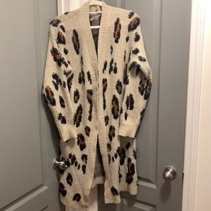 Knox Rose Leopard Cardigan- Size L